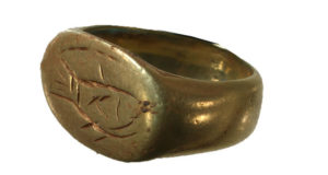 Canaanite fish on ring, 10th century BCE